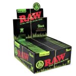 RAW Authentic Organic Hemp Black King Size Slim Rolling Papers