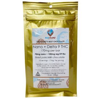 Nano + Delta-9 THC Milk Chocolate Bar