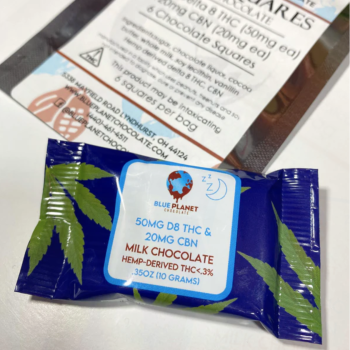 50mg Delta-8 THC + 20mg CBN Sleepy Time Square