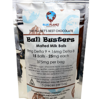 Delta-9 + Delta-8 Ball Busters Malted Milk Balls - 375mg