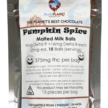 Delta-9 + Delta-8 Pumpkin Spice Malted Milk Balls - 375mg