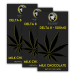 Delta-8 THC Milk Chocolate Bar - 3 pack