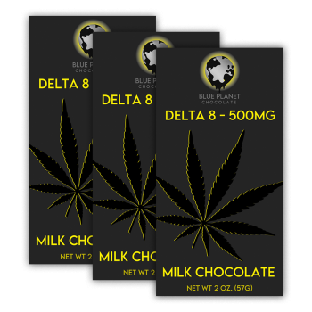 Delta-8 THC Milk Chocolate Bar - 3 pack