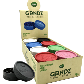 Endo Grndz Assorted Biodegradable Hemp Grinders - 63mm