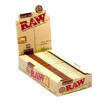 RAW Authentic Rolling Papers Hemp Organic 1-1/4" Size